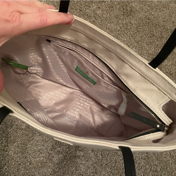 ✨HOST PICK✨ RARE Kate Spade x Disney Fairytale Large Canvas Tote with Sparkles - Picture 3 of 7